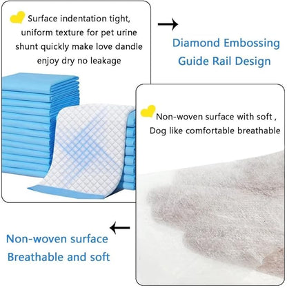 60 Count Pee Pads for Dogs,36"x36" Dog Pee Pads Extra Large,Dog Pads Leak-Proof & Puppy Pads Quick Dry,Disposable Training Potty Pads for Dogs Cats, Rabbits - PAWPICO
