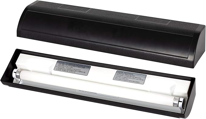 REPTI ZOO Reptile Terrarium Hood Tropical Desert T8 Strip Light Fixture for Use with One 18 Inch UVB Light Bulb 15 Watt(Not Include), ETL Certified REPTIZOO