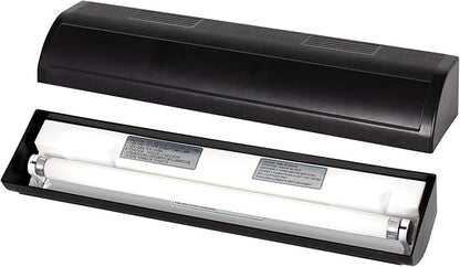 REPTI ZOO Reptile Terrarium Hood Tropical Desert T8 Strip Light Fixture for Use with One 18 Inch UVB Light Bulb 15 Watt(Not Include), ETL Certified REPTIZOO