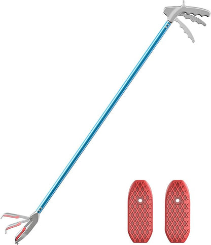 G2 60-inch Professional All-Aluminum Alloy Snake Tong Reptile Grabber Rattle Snake Catcher Wide Jaw Handling Tool with a Protective Structures for Snakes G2GO2GETHER