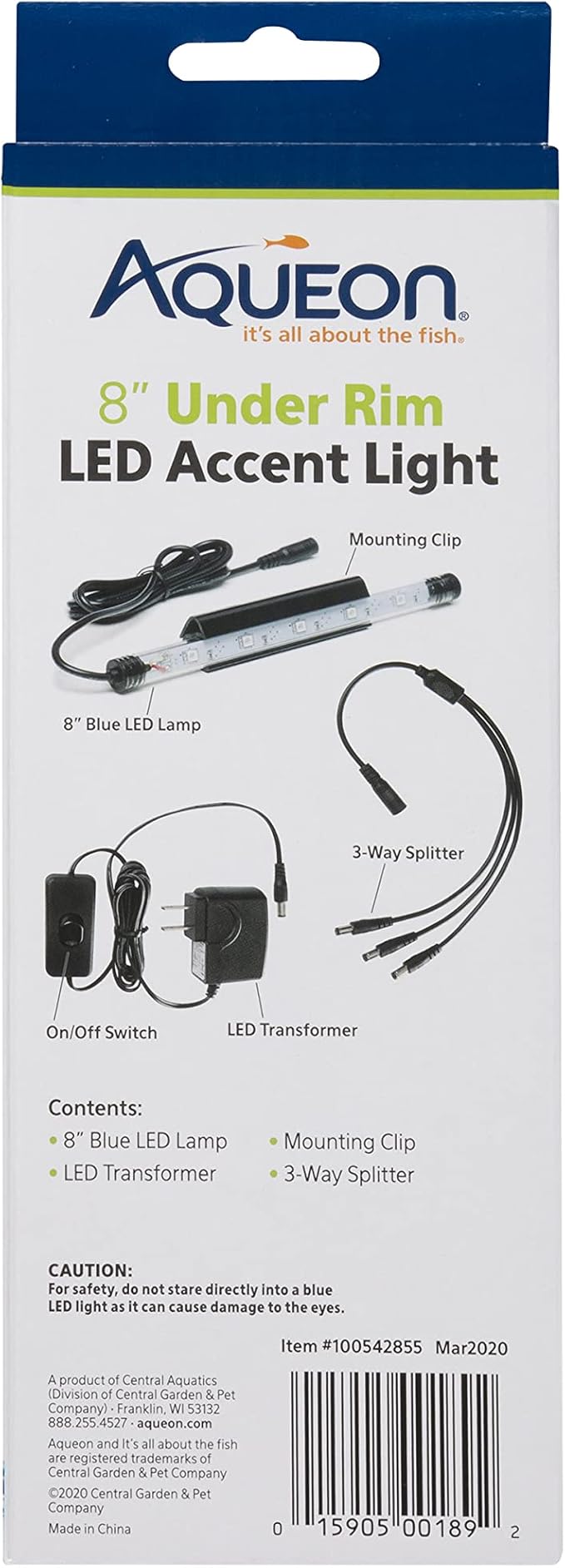 Aqueon Under Rim LED Accent Light One Size Aqueon
