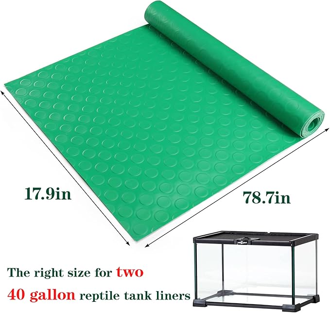 Bearded Dragon Tank Accessories, Reptile Terrarium Carpet Soft Thickening Substrate for Snake, Tortoise, Leopard Gecko, Lizard, Iguana, Non-Adhesive Reptile Habitat Bedding Vodolo