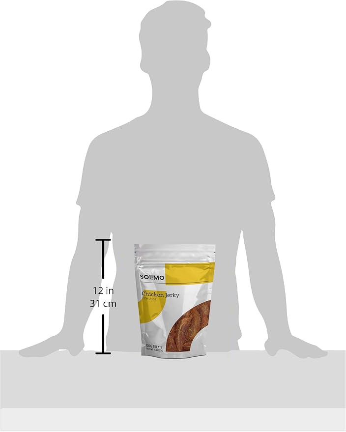 Amazon Brand - Solimo Chicken Jerky Dog Treats, 2 pounds (Packaging May Vary) (Pack of 2) - PAWPICO