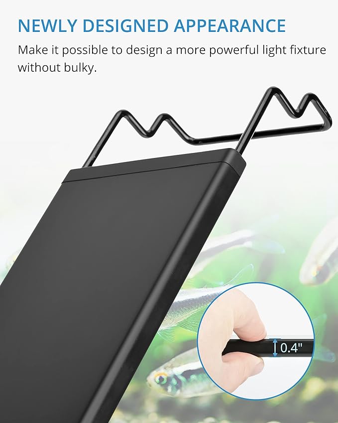 NICREW Full Spectrum Planted LED Aquarium Light, with Timer, for Freshwater Fish Tank, 18-24 Inch, 14 Watts NICREW