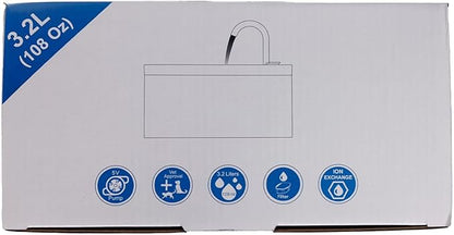 Cat Water Fountain: 108oz/3.2L Cat Fountain Super Silent Pet Water Fountain - Water Fountains for Cats Indoor - Faucet Cat Fountain - Quiet Water Pump - Suitable for Cats and Dogs - BEMOONY - PAWPICO