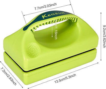 KEDSUM Magnetic Aquarium Fish Tank Cleaner, Fish Tank Glass Cleaner, Floating Clean Brush with Handle Design (XL) KEDSUM