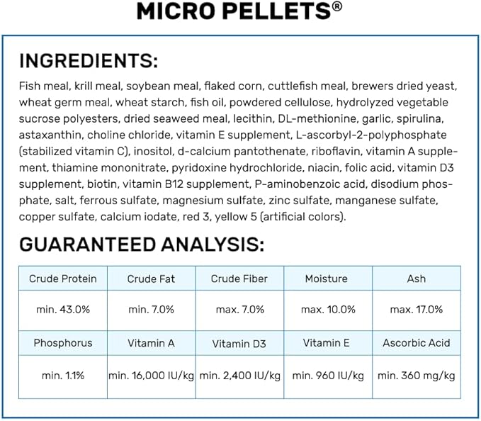 Hikari Usa Inc AHK21108 fish tropical Micropellets 1.58-Ounce Hikari