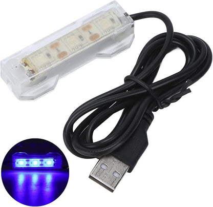 1Pc Blue Light Small Aquarium Led Light, Multicolor Led Fish Tank Light for Freshwater Plants Aquarium Accessories Aquarium Lights Galepromot