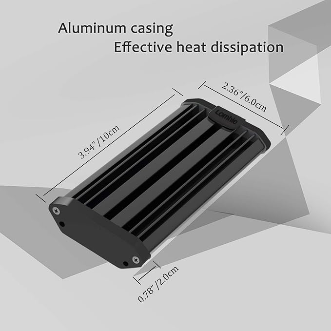 Lominie Planted Aquarium Light, 2-Channel Timer Dimmer Freshwater Small Fish Tank Light 6500K with Gooseneck for Planted Refugium Nano Tank (Freshwater) Lominie