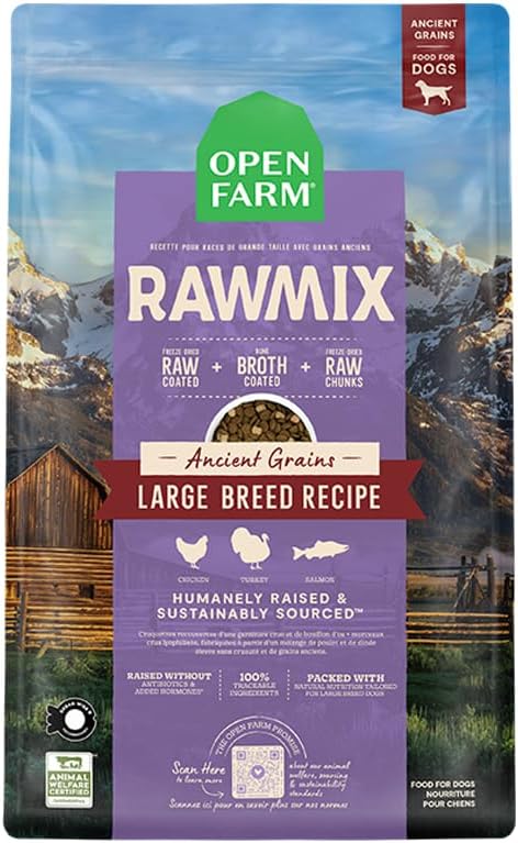 Open Farm RawMix Large Breed with Ancient Grains Recipe - 20lb - PAWPICO