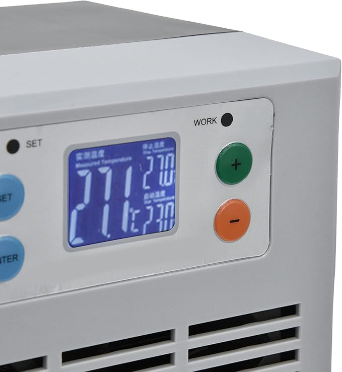 Electronic Aquarium Water Chiller Aquarium Digital Fish Cooling Heating Machine 35L 100W 100-240V Cold and Warm Water Machine for Home Plumbing Equipment(US Plug) ViaGasaFamido