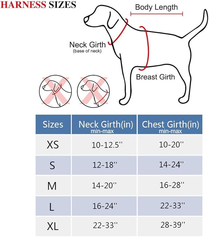 PoyPet No Pull Dog Harness, No Choke Front Clip Dog Reflective Harness, Adjustable Soft Padded Pet Vest with Easy Control Handle for Small to Large Dogs(Black,L) PoyPet