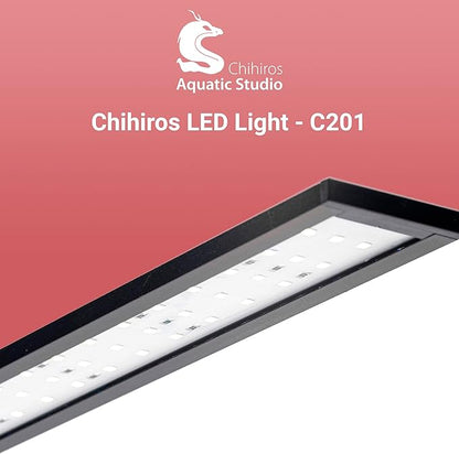 Chihiros C201 Aquarium LED Light - Fish Tank Light for Small Fish Aquarium - Compact LED Fish Tank Lights - Energy-Saver Aquarium Lights for Fish Tank- Aquarium Light with Dimmer for Mini Fish Tank chihirosaquaticstudio