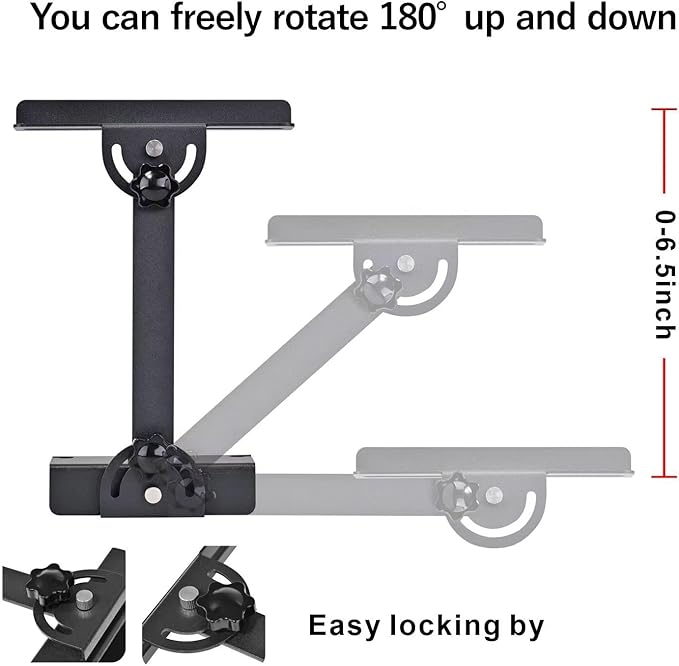 Aquarium Light Riser 0-6.5 Inch High Adjustment Fish Tank LED Aquarium Light Stand Support Width <=4.9 Inches Rust -Proof Metal Material, 12 Kg of Carrying Capacity DONGWUZHIDAO