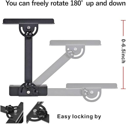 Aquarium Light Riser 0-6.5 Inch High Adjustment Fish Tank LED Aquarium Light Stand Support Width <=4.9 Inches Rust -Proof Metal Material, 12 Kg of Carrying Capacity DONGWUZHIDAO