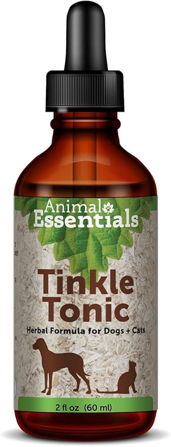 Animal Essentials Tinkle Tonic for Cats & Dogs - Dog & Cat Urinary Supplement, Urinary Support, Herbal Formula, Veterinarian Recommended - 2 Fl Oz AnimalEssentials