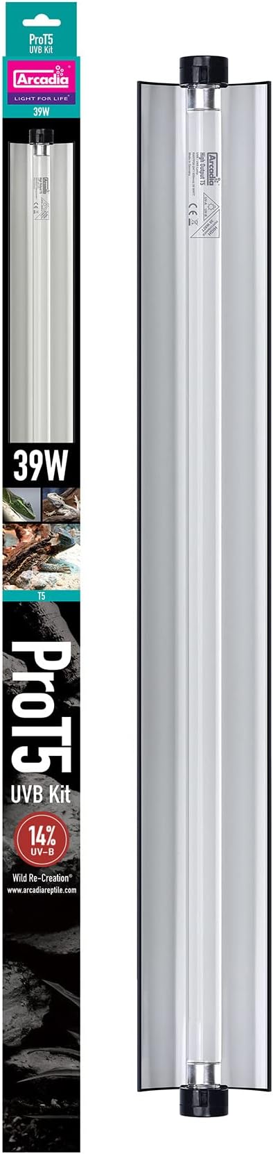 Arcadia Pro T5 UVB Lighting Kit - 39W - Dragon PAWPICO