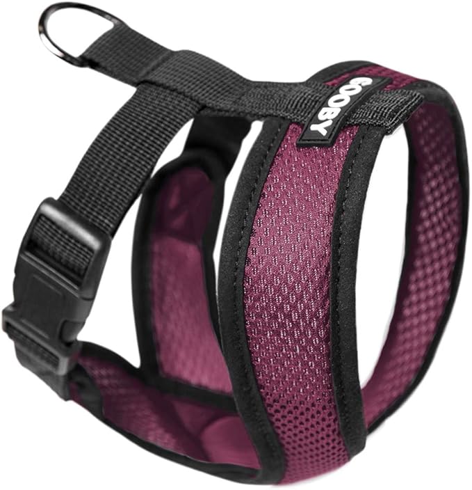 Gooby Comfort X Head In Harness - Purple, Medium - No Pull Small Dog Harness, Patented Choke-Free X Frame - Perfect on the Go Dog Harness for Medium Dogs No Pull, Small Dogs for Indoor and Outdoor Use Gooby