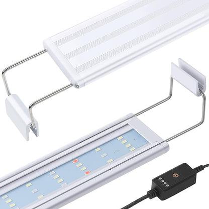 HITOP Full Spectrum LED Aquarium Light – 24-32" Classic Fish Tank Light with Timer, Aquarium Plant Light with Stable Extendable Brackets (24-32in) HITOP-FocusonAquarium