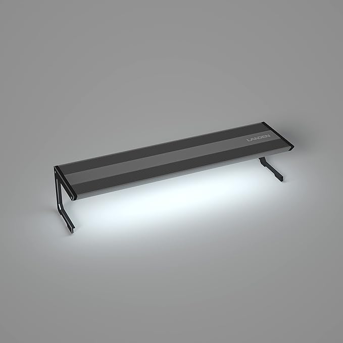 LANDEN AQUABRITE 45 LED Aquarium Light RGB+W for 17.72in (45cm) Rimless Freshwater Fish Tanks - Full Spectrum Lighting with Adjustable Brightness with Controller Landen