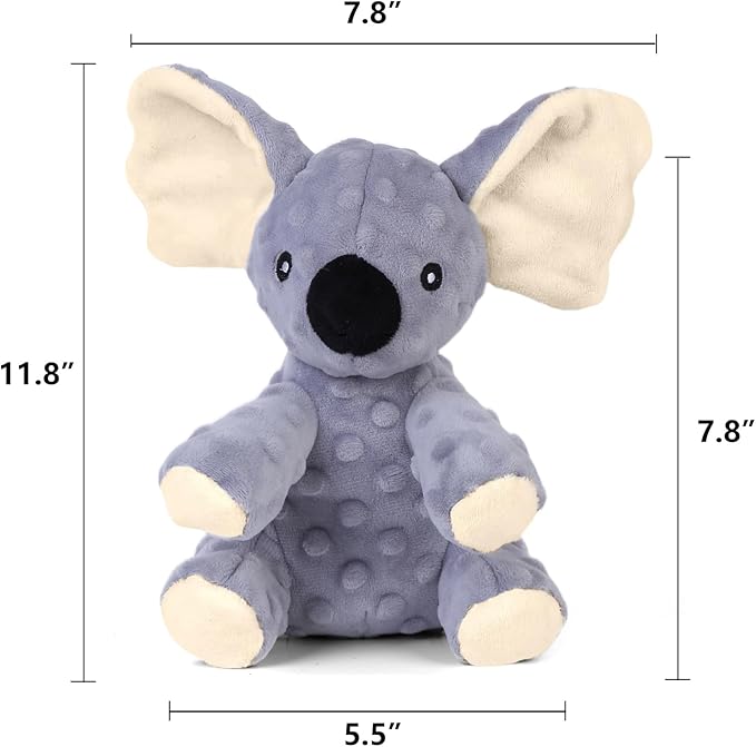 Blnboimrun Dog Toys Stuffed Plush Dog Toy Koala Dog Squeaky Toys with Crinkle Paper Chew Toys for Large and Medium Dogs Puppy - PAWPICO