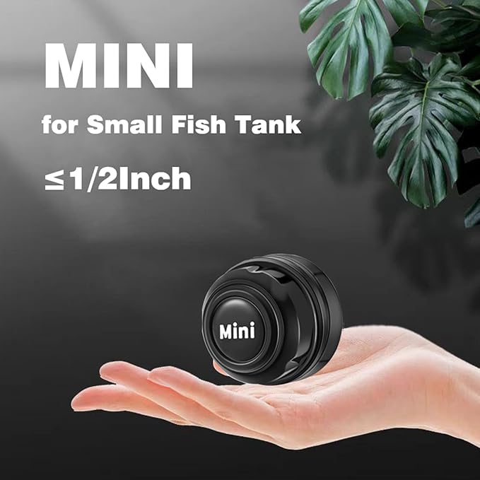 Carefree Fish Aquarium Mini Super Magentic Cleaner Tank Small Algae Scraper Fish Bowl Magnet Brush for Glass Tank 2Pcs No Floating Bewatermyfriend