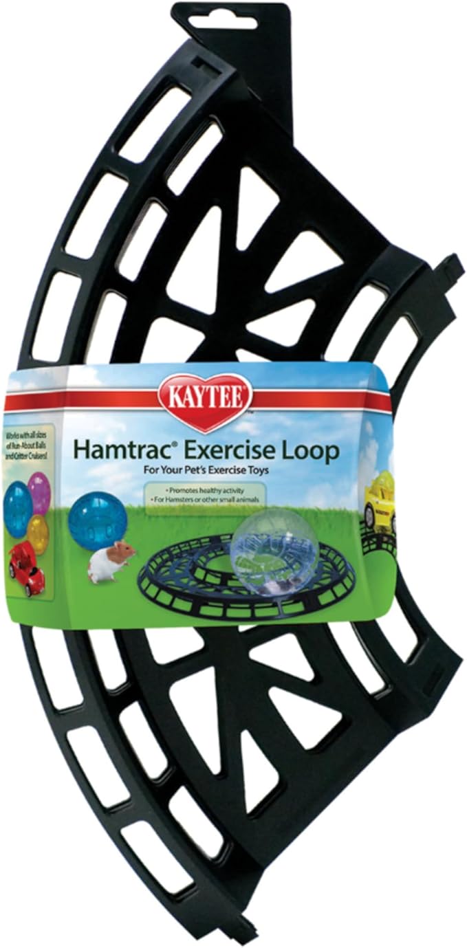 Kaytee Hamtrack Exercise Loop for Exercise Balls & Critter Cruiser Car (includes 4 curved sections) Kaytee