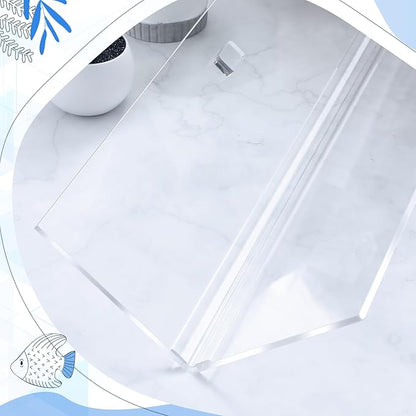 Juexica Aquarium Lid Acrylic Canopy Set Aquarium Top CoverFish Tank Lid Without Center Brace, with a Hook Knife(30 x 12 Inches) Juexica