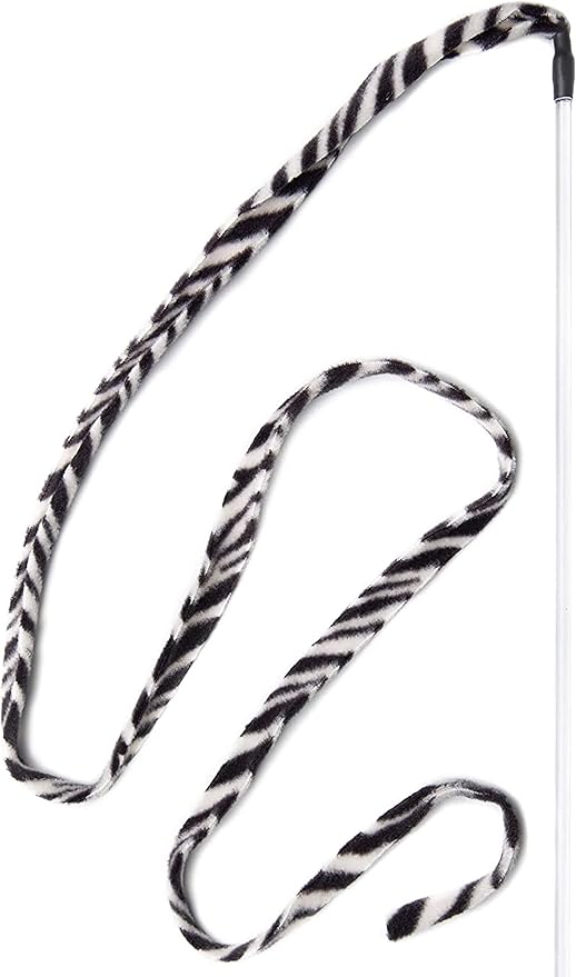 CAT DANCER Products Jungle Cat Charmer, Jungle Wand Toy for Kittens Training, Colorful Ribbon Cat Charmer, Interactive Catcher Wand for Cat Exercise (1 Pack, Multicolor) - PAWPICO