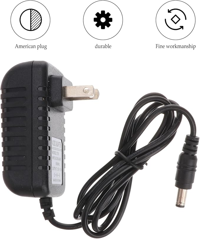 UEETEK LED Power Adapter AC110-240V DC12V 1A Switching Power Supply Converter for Aquarium Fish Tank Light (US Plug) UEETEK