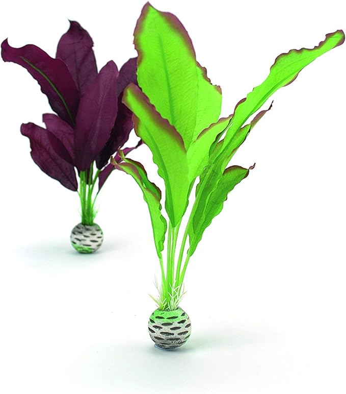 biOrb Silk Plant Set Medium Green & Purple biOrb