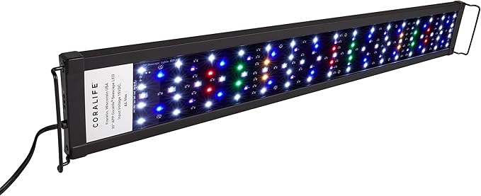 Coralife Fish Tank Aquarium Seascape WiFi/Bluetooth Smart LED Light Fixture, 30-36" Coralife