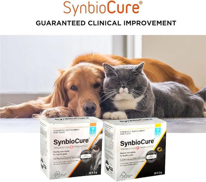 I Probiotics & Prebiotics for Cats I Powder Cat Supplement I Digestive Health Support I 200 Billion Bacteria Per Sachet I 30 Sachets*2 g PawsomeCure