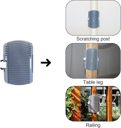 PEEKAB 32" Tall Cat Scratching Post Sisal Scratch Posts with Hanging Ball and Self-Massage Brush Vertical Scratcher for Indoor Cats and Kittens(Light-Gray 32inches) - PAWPICO