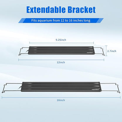 AQUANEAT LED Aquarium Light Full Spectrum for 12 Inch to 16 Inch Fish Tank Light Fresh Water Aquaneat