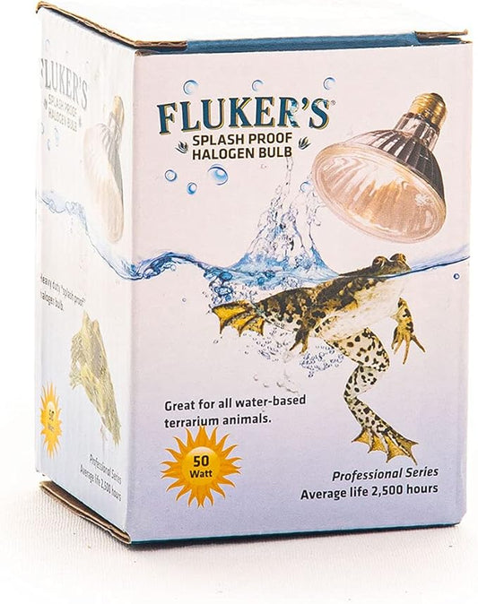Fluker's Heavy, Duty Splash Proof Halogen Bulb for All Water Based Terrarium Animals, 50 Watt Flukers