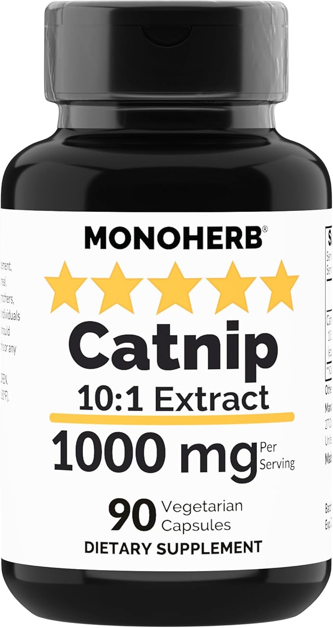 Catnip Extract 1000 mg - 90 Vegetarian Capsules MONOHERB