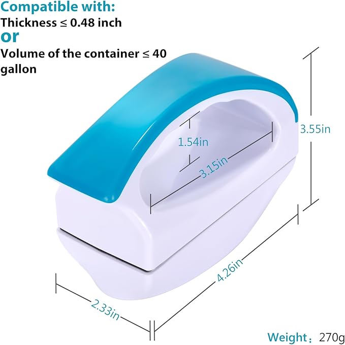 Magnetic Aquarium Fish Tank Glass Algae scrapers Glass Cleaner Scrubber Clean Brush [Floating,Scratch-Free,Non-Slip,magnetizing] L Neptonion