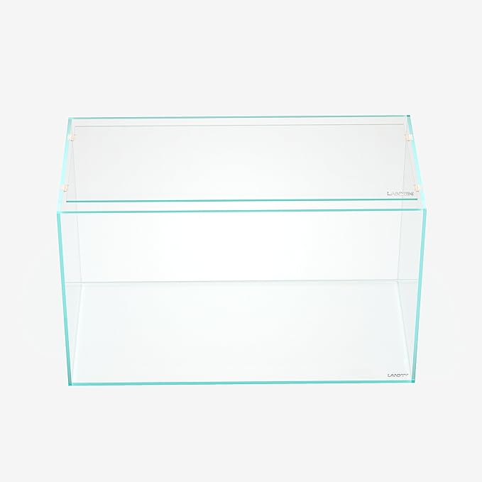 LANDEN 4mm Thick Clear Glass Aquarium Lid,Includes 4 Clips for Secure Placement, 580 x 230mm,(22.83x9.06 inches) for 583-585mm Inner Length Aquariums,Adapted to SD603036/SL603018 Landen