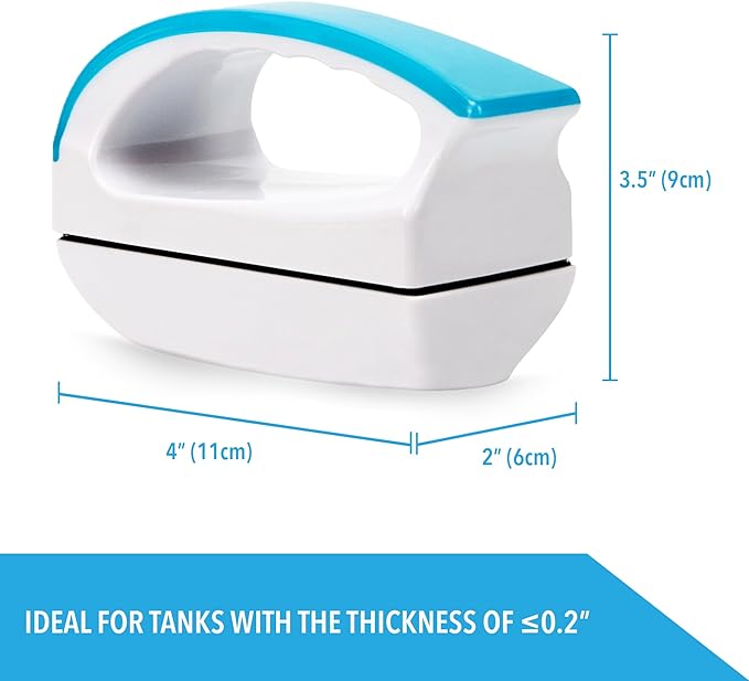 JOR Magnetic Scrubber for Aquarium Fish Tank, Scratch-Free Glass Scraper, Keep Hands Dry, Non-Slip, Self-Floating Strong Cleaning Magnet, Aquarium Cleaner for Acrylic Tanks (Large (30 gallons)) PAWPICO