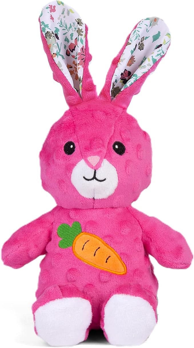 DODODOLA Dog Toys Stuffed Dog Toy with Crinkle Paper Cute Rabbit Plush Bunny Squeaky Dog Easter Toys Dog Chew Toys for Medium Large Breed - PAWPICO