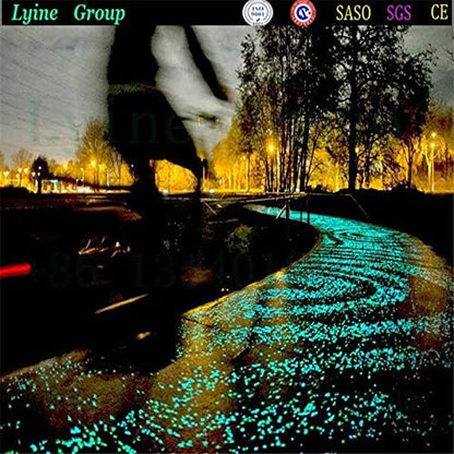 Oubest Glow in The Dark Pebbles/Glow Stones/Glowing Rocks Green Decor for Garden/Fish Tank/Aquarium/Walkway/Driveway/Plant Pots/Bonsai (200, Green) Outbest