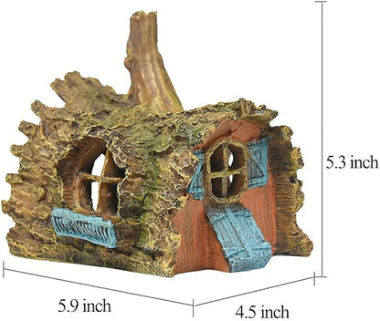 fazhongfa Fish Tank Decorations Betta House Hide Cave Aquarium Ornament Small and Medium Fish Accessories Fish Resin Toys Hideouts Aquarium Backgrounds fazhongfa