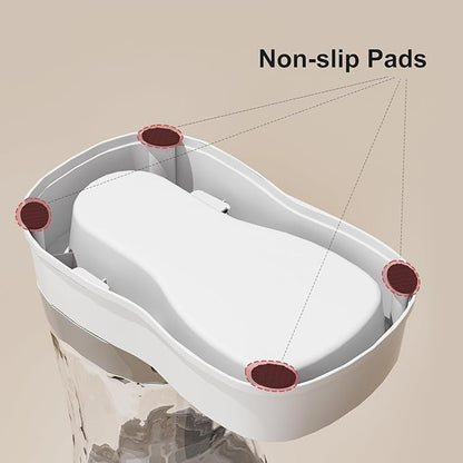 Gardner Pet Automatic Dog Water Dispenser Gravity Stainless Steel Water Waterer Feeder, 100% BPA-Free Large Capacity Water Feeding Bowls for Medium & Large-Sized Dogs Cats Other Pets -(1 Gallon) - PAWPICO