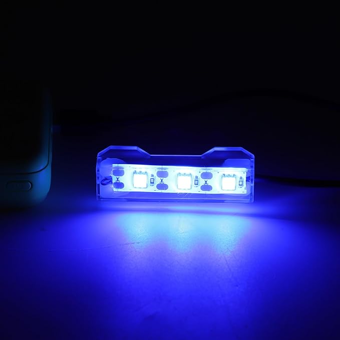 Mini Aquarium Lamp, USB Aquarium Light, LED Desktop Fish Tank Light, Small Decoration Aquarium Light, Aquarium Accessories, Blue Light CAPASTEC