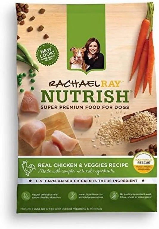 Rachael Ray Nutrish Premium Natural Dry Dog Food, Real Chicken & Veggies Recipe, 14 Pounds - PAWPICO
