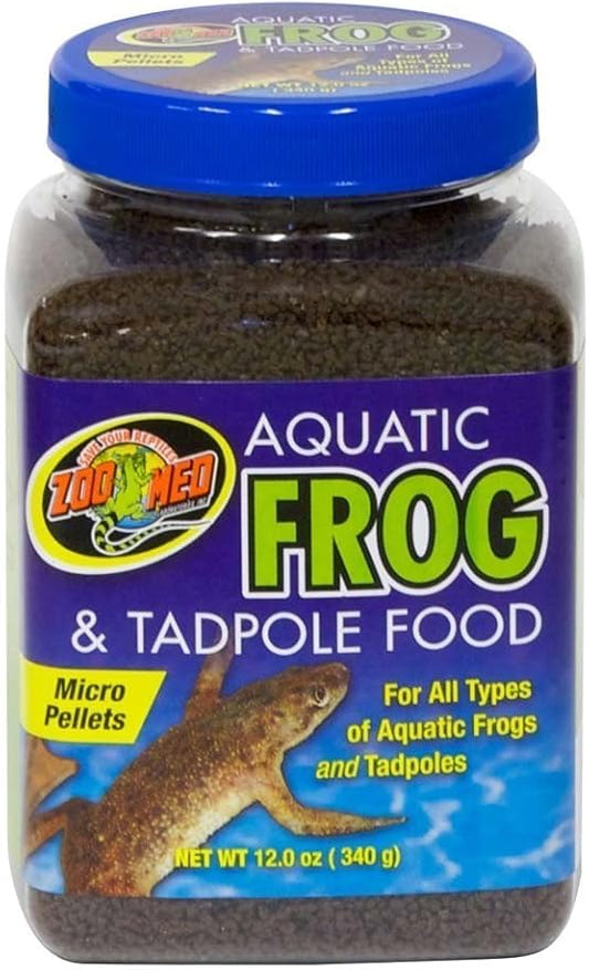 Zoo Med Aquatic Frog and Tadpole Food, 12 Ounces Each, Made in The USA (12 Ounces) ZooMed