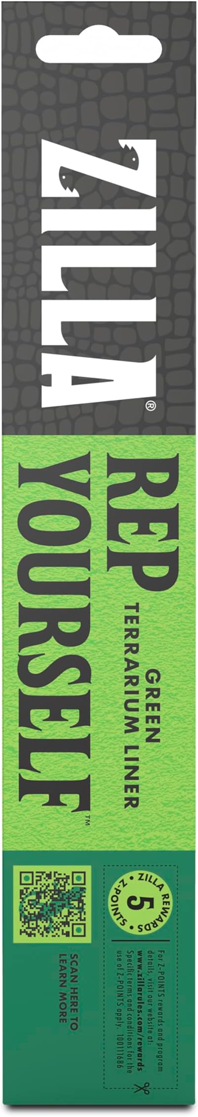 Zilla Reptile Terrarium Bedding Substrate Floor Liner, Green, 10G, 9.75" x 19.75" Zilla