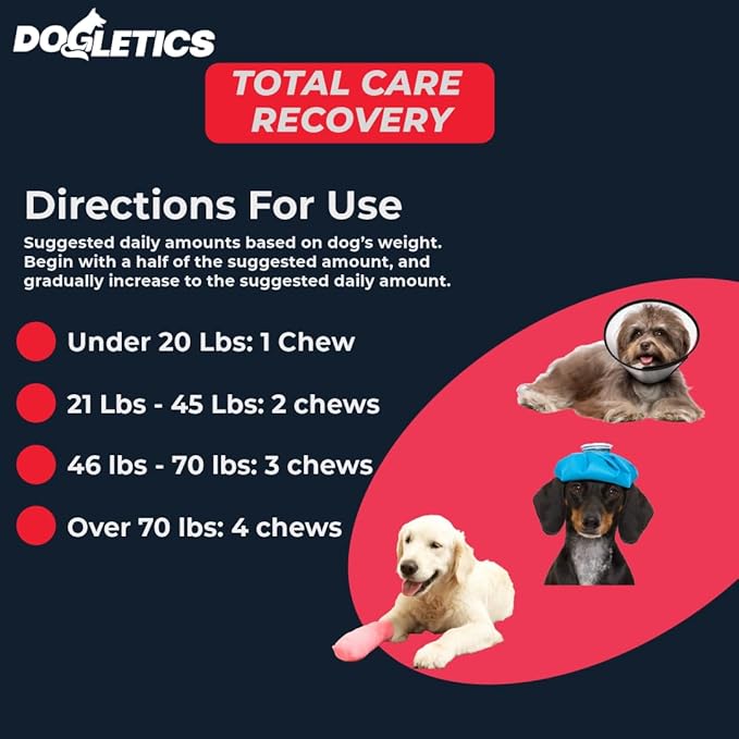 Total Care & Recovery - Dog Support During Recovery from Illness Injury or Chronic Health Problems, 90 ct Bacon Flavor - PAWPICO