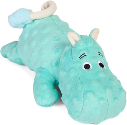 DODODOLA Cute Stuffed Hippo Dog Toys Squeaky Dog Toys with Crinkle Paper Dog Plush Toys for Large Breed Dog Chew Toys for Small, Medium, Large Dogs - PAWPICO